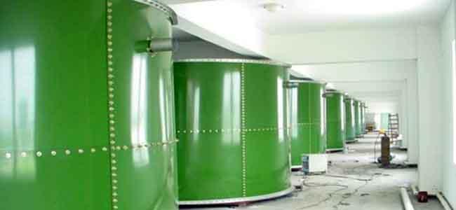 Σκοτεινά πράσινα δεξαμενές αποθήκευσης νερού για συστήματα πυρκαγιάς ISO 9001 0