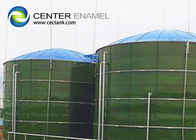 Γυαλί λιωμένο σε χάλυβα Τανκ αποθήκευσης βιοαερίου με μπουλτούκι Σκοτεινό πράσινο