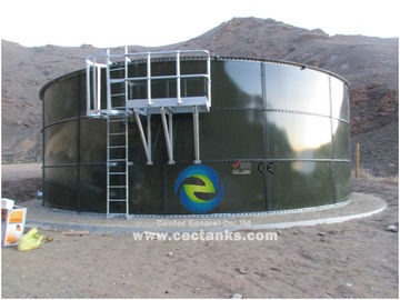 Μεγάλης χωρητικότητας υαλοκατασκευαστικές δεξαμενές υδάτινης αποθήκευσης με γυάλινη επένδυση για την προστασία από πυρκαγιά 0,25 ~ 0,4 mm Δύο πάχος επίστρωσης