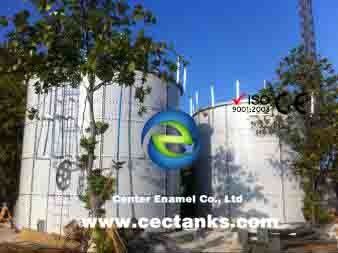 Center Enamel Agricultural Bulk Storage Solutions / Water Storage Tanks For Irrigation