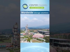 Κεντρικά δοχεία από χάλυβα με επένδυση γυαλιού σμάλτου για αποθήκευση πόσιμου νερού