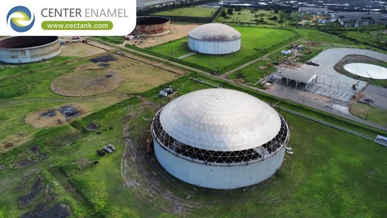 Γεωδαιδικές οροφές θόλων από αλουμίνιο για δεξαμενές αποθήκευσης λιπαντικών