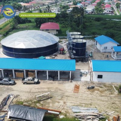 Αλουμινένια οροφή θόλου για δεξαμενές συλλεγόμενου βροχερού νερού: παρέχει μια ανθεκτική, σφραγισμένη οροφή για το βροχερό νερό