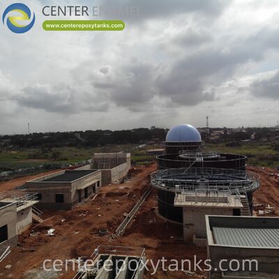 Κρατητής βιοαερίου διπλής μεμβράνης για βιοαέριο από έργο πέψης βιομάζας: παρέχει την απαραίτητη σταθεροποίηση όγκου για τη διαχείριση της συνεχούς ή παρτίδας παραγωγής του λιπαστή