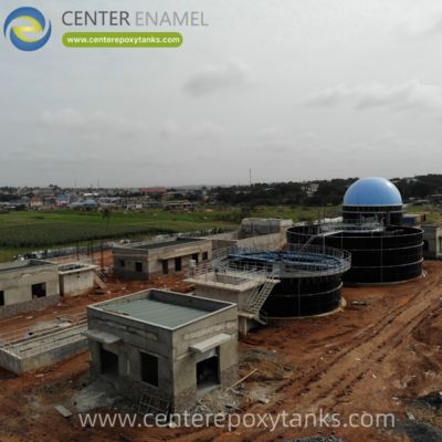 Double-Membrane Biogas Holder for Biological Wastewater Treatment: Stores the Methane Gas Produced During Anaerobic Biological Processes