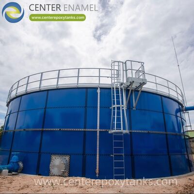 Bolted Steel Tanks as leachate storage tank: Specifically coated to resist the aggressive chemical nature of landfill runoff.