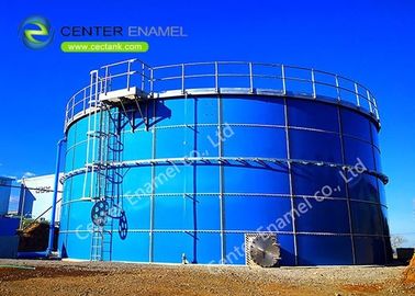 Ανθεκτικές στη διάβρωση βελονισμένες δεξαμενές αποθήκευσης βιοαερίου από χάλυβα με γυάλινη στέγη - λιωμένη - σε χάλυβα